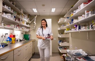 Bilde av sykepleier Andrine Tvedt 