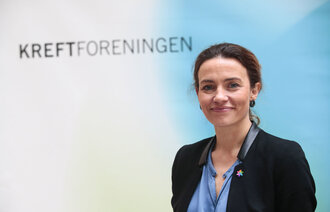 Bildet viser generalsekretæren i Kreftforeningen, Ingrid Stenstadvold Ross.