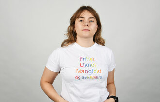 Bildet viser Sigrid Husøy Larsen, studentleder i Norsk Sykepleierforbund