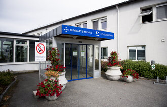 inngangen ved sunaas sykehus
