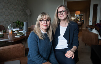 Jordmor Iren Aalberg Grønås og prosjektleder Kari Parkin, ledere i trainee-programmet, Lillehammer kommune