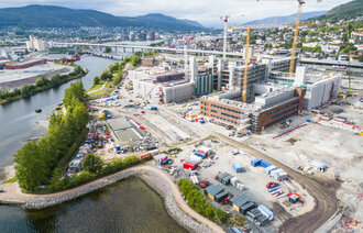 bilde av nye drammen sykehus