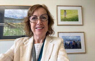 Bildet viser en selfie av Mildrid H. Søndbø