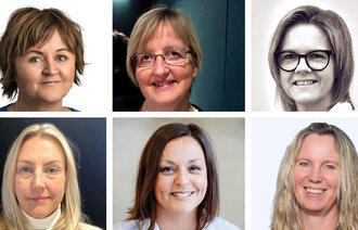 Bildet viser portretter av alle innleggsforfatterne