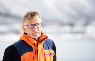 Bildet viser overlege Mads Gilbert ved Universitetssykehuset Nord-Norge