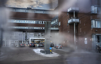 inngangen til sykehuset i vestfold