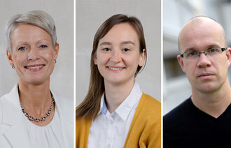 Bildet viser portrettbilder av Siri Wiig, Johanna B. Baluszek og Kolbjørn K. Brønnick