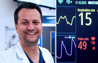 Bildet viser overlege Lars Erik Laugsand