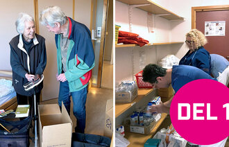 bildet viser pakking ved Silurveien sykehjem