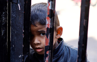 Bilde viser palistinsk gutt