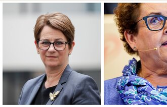 Bildet viser portrett av Bollestad og Trøen