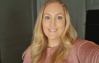 Bildet viser en selfie tatt av Mari Carlsen Sivertsen