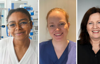 Bildet viser forskerne Mireille Jacques, Henriette Sandnes Willumsen og Kjersti Sunde Mæhre 