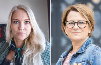 Bildet viser Lill Sverresdatter Larsen til venstre og Tone Trøen