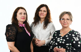 Bildet viser de tre innleggsforfatterne.