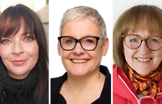 Bildet viser portretter av alle tre innleggsforfatterne