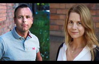 Bildet viser Espen Gade Rolland og Guri Gabrielsen