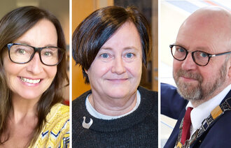 Bildet viser innleggsforfatterne Berg, Nielsen og Waage