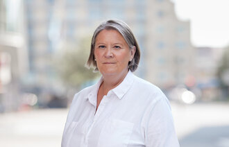 Bildet viser avdelingsdirektør Anne-Mette Gulaker i NPE