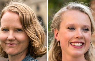 Bildet viser portretter av Aïda Leistad Thomassen og Cecilia Ingulstad.