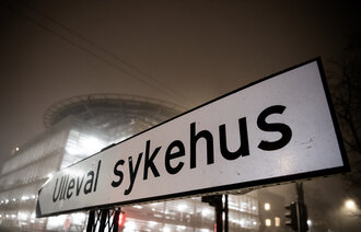bilde av skilt med ullevål sykehus på
