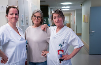 bildet viser tre revmasykepleiere