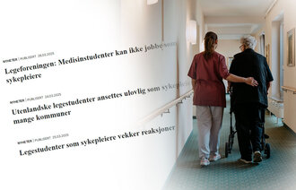 bilde av pasient og pleier