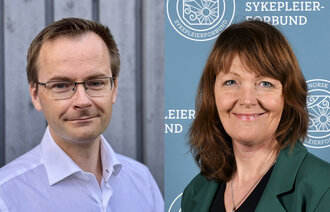 Bildet viser portretter av Morten Magelssen og Tanja Yvonne Alme