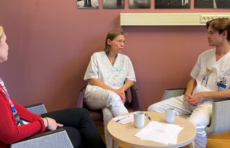 Bildet viser praksisveiledere som deltar i metaveiledning