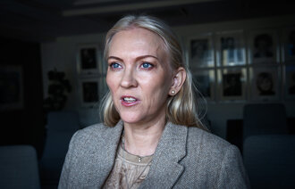 Bildet viser NSF-leder Lill Sverresdatter Larsen