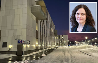 bilde av hammerfest sykehus og åshild østlyngen