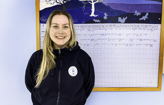 Bildet viser Ann-Kristin Suhr jordmor og tillitsvalgt 