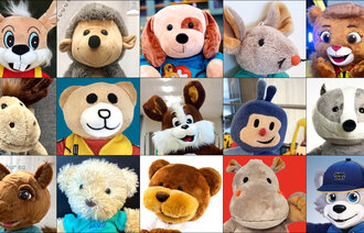 Bilde viser sykehus maskoter