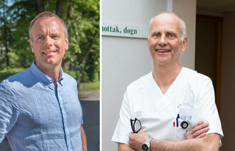 bildet viser Espen Gade Rolland og Carl Aamodt