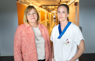 bildet viser Linda Jørgensen og Else Ekvoll