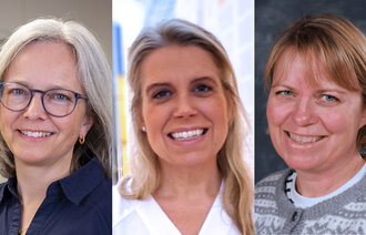 Bildet viser portretter av de tre innleggsforfatterne