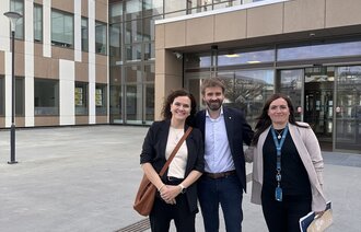 Bildet viser htv Tine Johansen, Jan Christian Vestre og Åshild Østlyngen