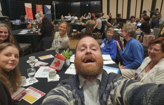 Bildet viser helsesykepleier Per Arthur Andersen i Canada