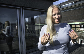 Bildet viser forbundsleder Lill Sverresdatter Larsen i NSF