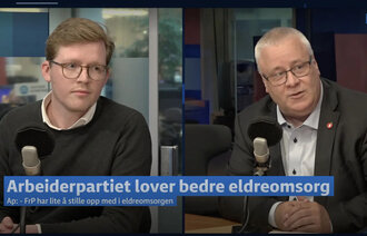 Bilde av Even A. Røed (Ap) og Bård Hoksrud (Frp)