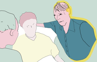 Bildet viser tre personer