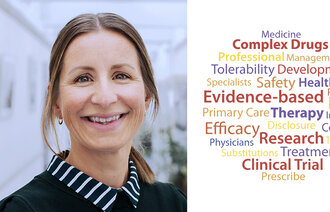 Bildet viser Signe Øien Fretland og ordsky