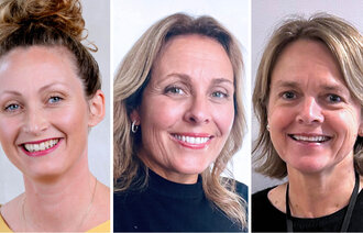 Bildet viser portretter av de tre innleggsforfatterne
