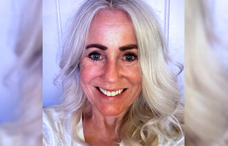 Bilde viser en selfie tatt av Ann-Chatrin Linqvist Leonardsen