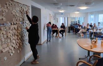 Bildet viser ansatte fra Vestvågøy kommune