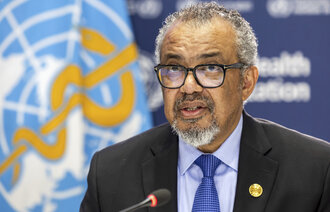 Bildet viser WHO-sjef Tedros Adhanom Ghebreyesus.