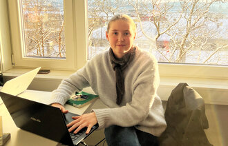 Bildet viser praksisstudent Stella Braathen-Reif.