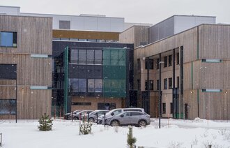 Bildet viser Drammen sykehus.