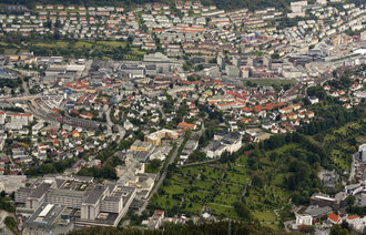 Haukeland sykehus, luftfoto