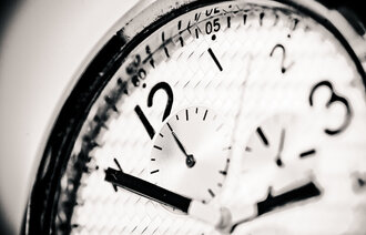 Bildet viser en klokke.